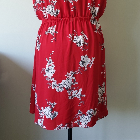 BNWT Reitmans floral dress / size XL / red, grey & white - Picture 4 of 12